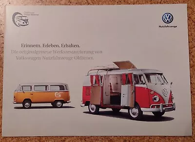 Brochure VW Classic Car Restoration Bulli T1 T2 Samba - German - Excellent Condition • $14.36