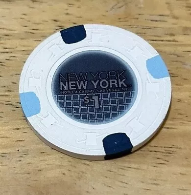 Hotel New York New York Las Vegas. $1 Poker Chip. Purchased In The Hotel. • £12