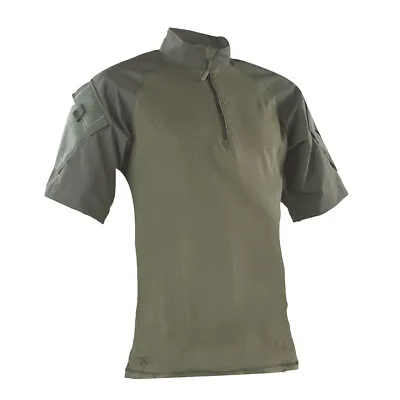 Tru-Spec Olive Drab 1/4 Zip Short Sleeve Combat Shirt • $53.95