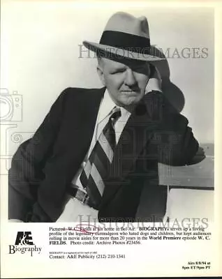 Press Photo Comedian/Actor W.C. Fieldsin  Biography  Episode  W.C. Fields  • $19.99
