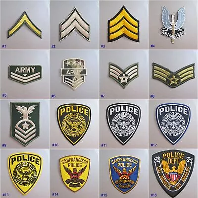 Military / Police Badges Iron-On Patch USA UK United States UK • $3.79