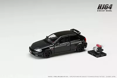 Hobbyjapan1/64 TypeR EK9 Alloy Car Toy Car Model Ornament Honda Civic • $27.99