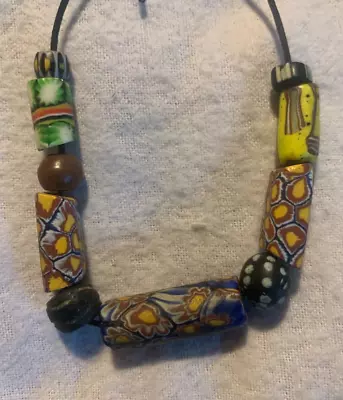 Antique Venetian - African Trade Beads - Fancy Millefiori Italian Glass • $15