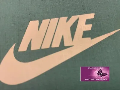 Nike Logo Iron On Heat Transfer Vinyl Decal With Tick Underneath • $4.75