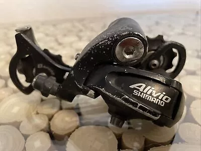 Shimano Alivio Rear Bicycle Derailleur Long Cage 8 Speed RD-MC20 Black Retro XC • $24.95