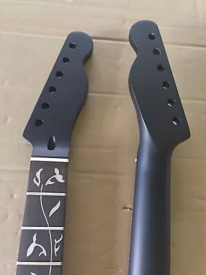 1 PC Black Matte 22fret Maple TL Guitar Neck Vine Inlay Rosewood Fingerboard • $37.99