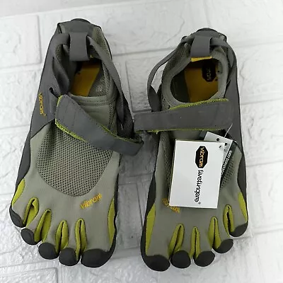 Vibram Mens Fivefingers M145 KSO Hiking Running Gray Green Shoes EU 43  9.5/10 • $60