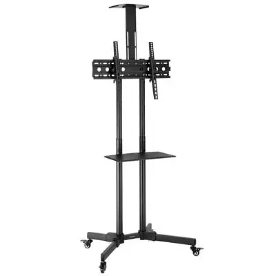 Mobile TV Stand Cart Mount With Storage Shelf  Wheels For 32''-70'' LCD Screen • $61.39