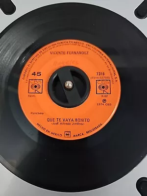 VICENTE FERNANDEZ - Que Te Vaya Bonito El Arracada VINYL CBS Mexico RARE - VG • $9.99