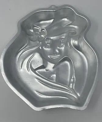 WILTON Little Mermaid Disney 1997 Ariel Cake Pan Mold Set 2105 4355 Used Once • $10.10