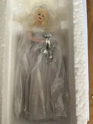 Vtg 2000 Avon Barbie Millennium Bride Porcelain Doll Ornament Caucasian • $15