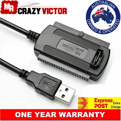 SATA/PATA/IDE To USB 2.0 Adapter Converter Cable For 2.5 3.5'' Hard Drive Disk • $9.08