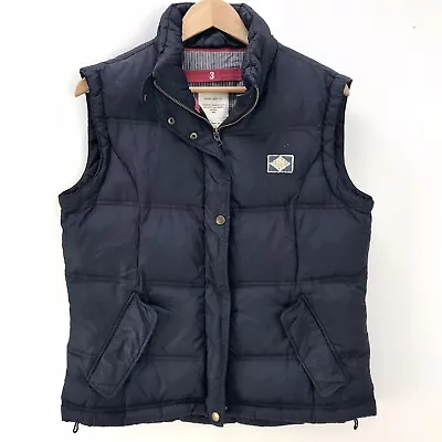 Quba Down Feather Gilet Puffer Navy Blue Mens Sailing Size 3 Medium VGC • £29.99