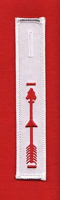 VIGIL WHITE DANGLE XL Order Arrow OA Sash Pocket Patch • $5.99