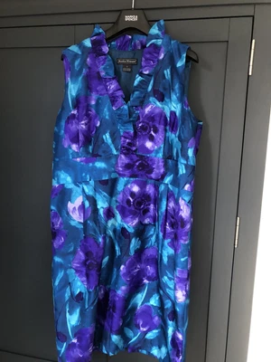 £9.99 • Buy Ladies Size 18 Jessica Howard Dress-purple & Emerald Green Iridescent