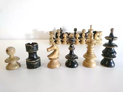 Vintage Vienna Coffee House Chess Pieces Set Circa 1920s - Ultra Rare Style! • $116.22