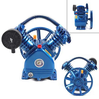 V Style 2 Cylinder Air Compressor Pump Motor 175psi Double Stage Head Air Tool • $205