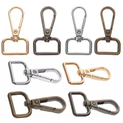 20pcs Metal Lobster Claw Clasps D Ring Swivel Lobster Claw Clasp Snap Hooks • $12.06