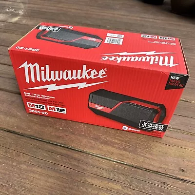 Milwaukee 2891-20 M12/M18 12/18V Wireless Bluetooth Jobsite Speaker SEALED • $109.99