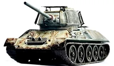 Dragon 1:72 Soviet T-34/85 Medium Tank With Bedspring Armor DRR63222 • $64.99