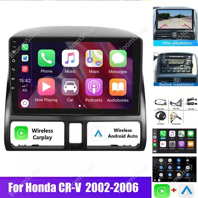 For Honda CR-V CRV 2001-2006 Android 13 Apple Carplay Car Stereo Radio GPS Navi • $109.87