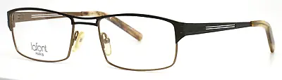 JEAN LAFONT Global 416 Gold Olive Mens Rectangle Full Rim Eyeglasses 56-20-135 • $129.99