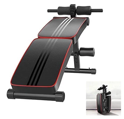 £34.99 • Buy Foldable Sit Up Bench Adjustable Core Workout For Training Exercise Home Gym