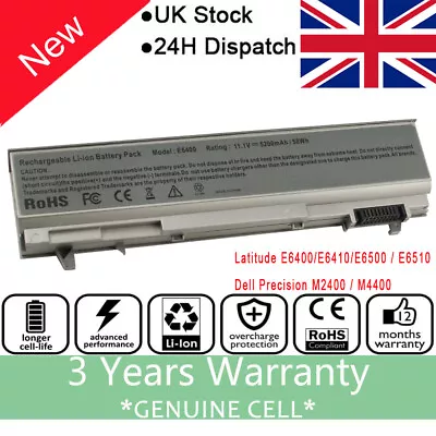 £15.98 • Buy Laptop Battery For Dell Precision M2400 M4500 M4400 M2400N M6500 Latitude E6510