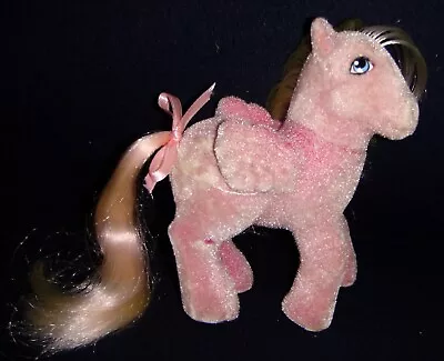 Rose: My Little Pony Vintage So Soft SS Flocked Pegasus Hippity Hop NEAR MINT G1 • $14.99