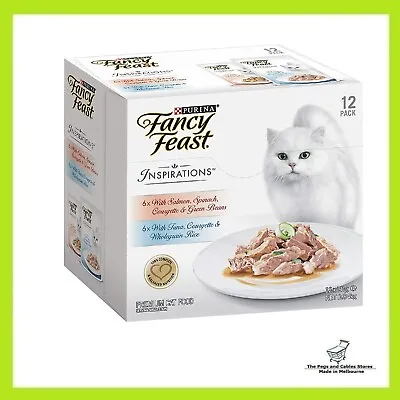 Fancy Feast Inspirations Salmon And Tuna Multipack Adult 24x70 G • $43