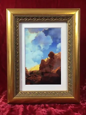 Morning By Maxfield Parrish Print Art Nouveau Framed Matted 7  X 9   • $39.95