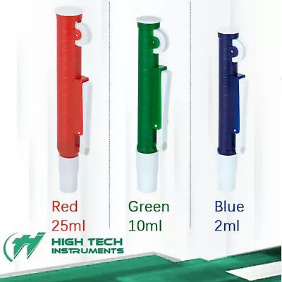 3 Pcs Fast Release Pipette Pump Pipettor Transfer Pasteur Manual Dispensers • $26.99