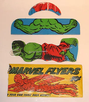 1966 TOPPS MARVEL FLYERS INCREDIBLE HULK GLIDER W ORIGINAL PACKAGE RARE • $189.95