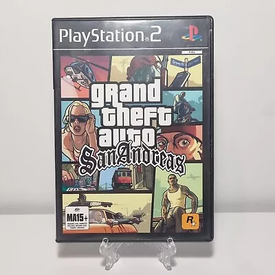 Grand Theft Auto: San Andreas - PS2 Playstation 2 - Complete With Manual + Map • $30