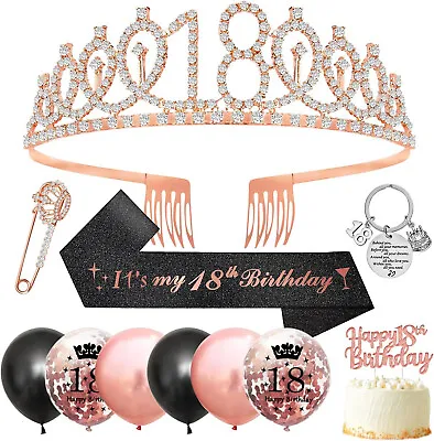 18th Birthday Gifts For Girls18th Birthday Sash And Tiara Girls 18th Birthday • £11.49