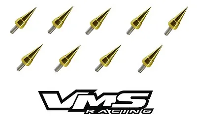 Vms Racing Gold Spike Header Cup Bolt Washer Kit For Honda Acura Bolts B18 B16 • $49.95