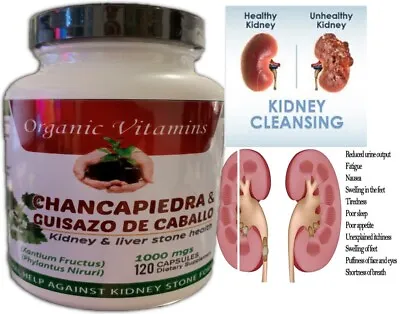 $12 • Buy KIDNEY DETOX NATURAL SUPPLEMENT HEALTH CLEANSE KIDNEY AND LIVER  120 Caps