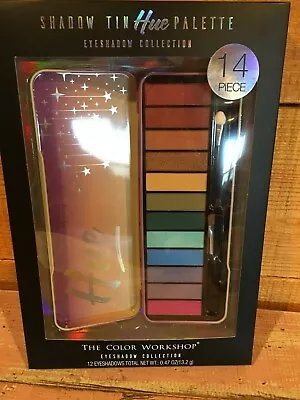 The Color Workshop Hue Color Eye Shadow Palette Tin 14 Pieces New In Box.     • $9.99