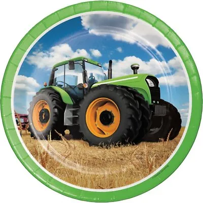 $20.96 • Buy Creative Converting Tractor Time Round Paper Plates (8 Count), 8.75 
