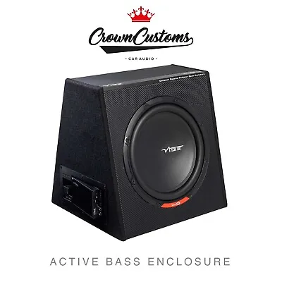 Vibe Blackair 12 Inch Active Subwoofer Enclosure 1500 Watts Car Audio Bass • $373.35
