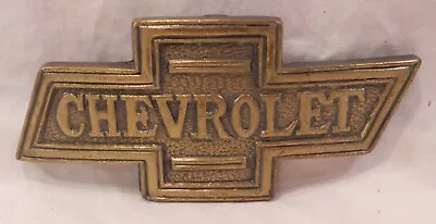 Vintage Belt Buckle  Chevrolet  Bow Tie  Chevy  Brass  Chevy Emblem • $19.99