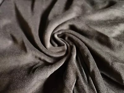 £15 • Buy Black Slight Velvet Feel Wool Blend Fabric 3m X 1.5m