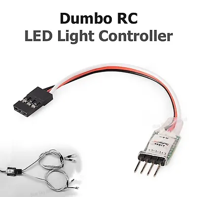 Dumbo RC LED Light Controller 3CH Switch System For RC Car Boat Crawler Receiver • £5.49