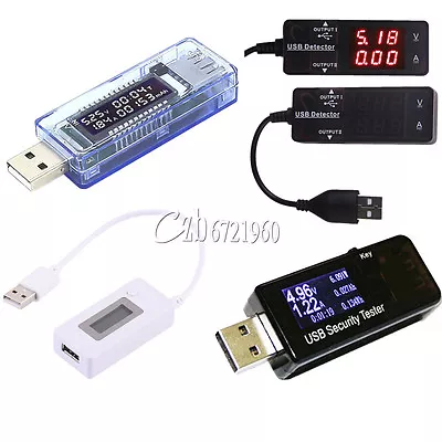 USB Detector Voltmeter Ammeter Power Capacity LCD Battery Current Meter Tester • $4.40