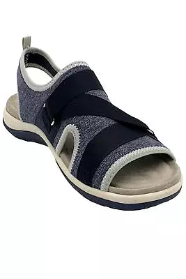 Earth Origins Adjustable Stretch Sport Sandals Saco Navy • $32.99