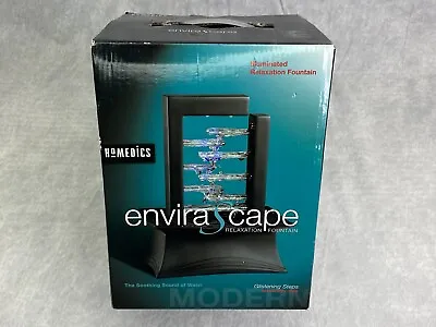 HoMedics EnviraScape Glistening Steps  Lighted Tabletop Relaxing Water Fountain • $54.95