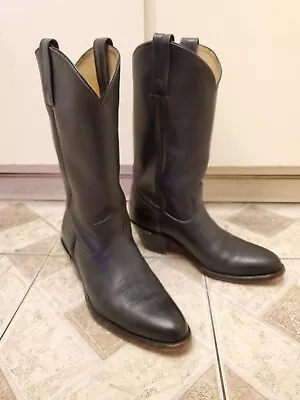 Vintage Frye USA Black Cowboy Boots 11.5D #2304 • $80