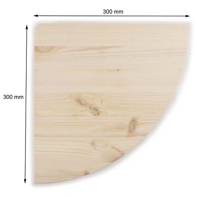 £12.95 • Buy Natural Wooden Corner Shelf / 3 Sizes / Pine Floating Wall Display Shelves DIY