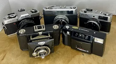 5 Lot Minolta Cameras Marble Freedom Ii Xg-a Himatic 7s 7sii All Untested/as Is • $26