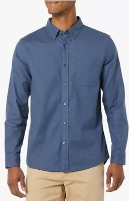 Goodthreads Size S Mens Button Down Blue Long Sleeve Shirt Slim Fit • $26.79